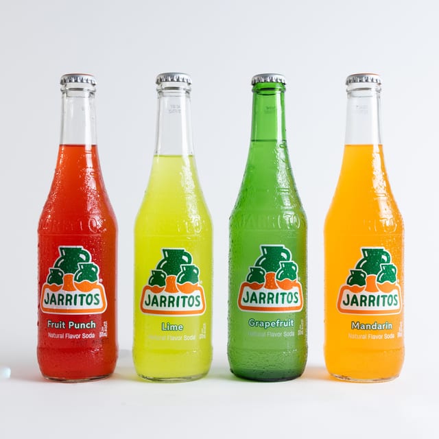Jarritos Mandarin Soda 12 Oz Bottle.