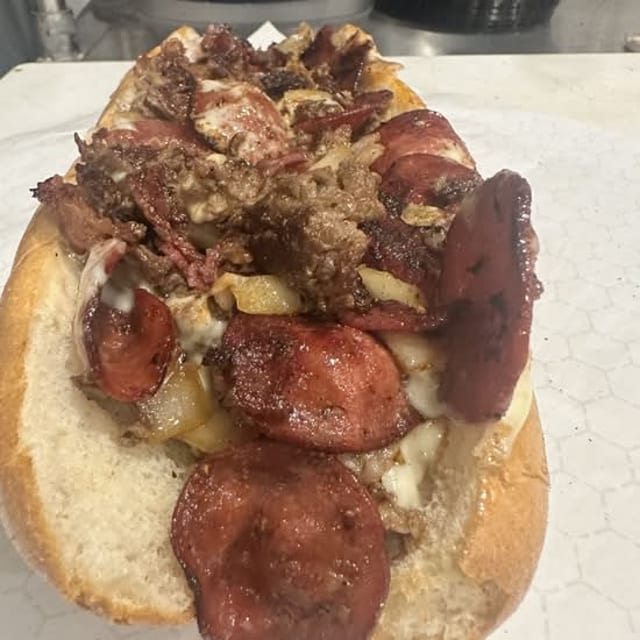 Meaty Hilly Cheesesteak.